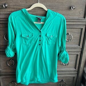 Marmot Women's Teal Button-Down Shirt